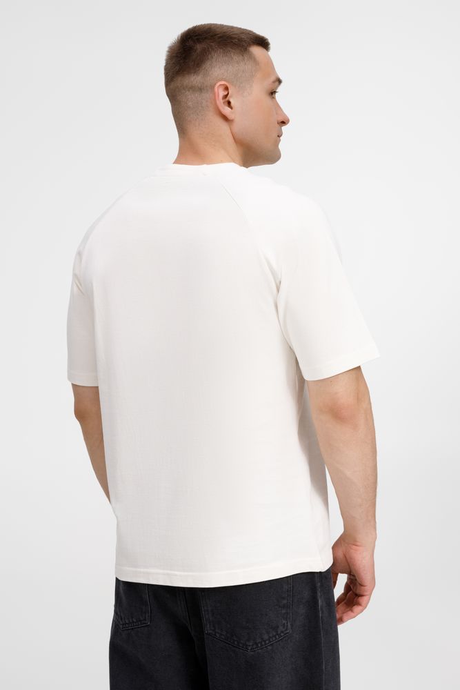 Футболка оверсайз унисекс Avenu, молочно-белая-5