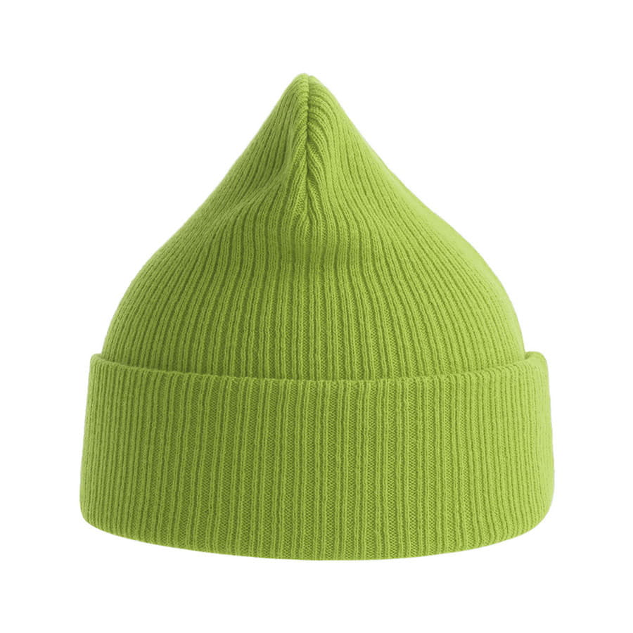 Шапка с отворотом NELSON из органического хлопка, зеленое яблоко-1