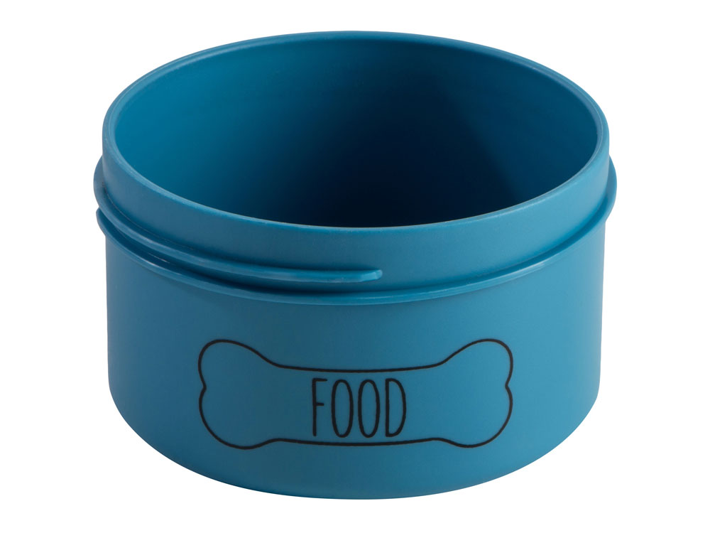 Вакуумный термос Buddy 3-в-1 со съемными мисками для питомцев, 1000 мл, синий-7