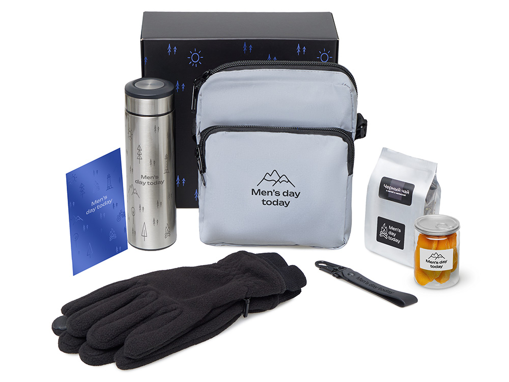 Подарочный набор Re:m. Step  с термосом, перчатками и сумкой-0