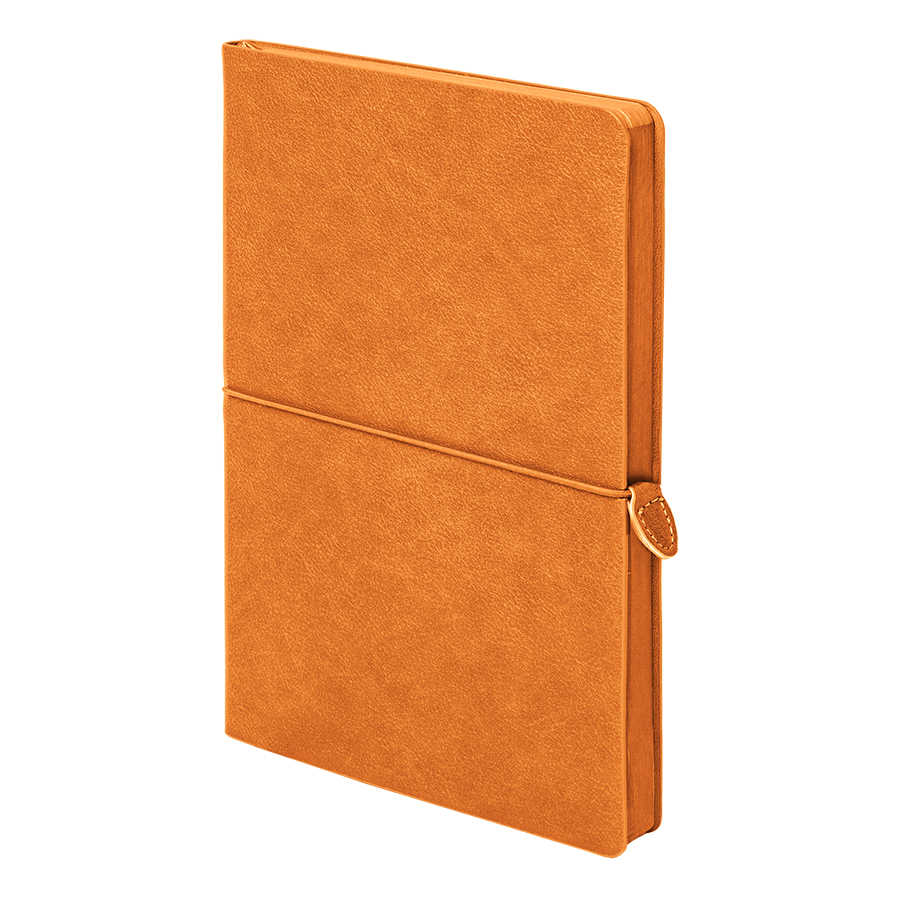 Ежедневник недатированный Fusion, А5, оранжевый, кремовый блок в линейку, оранжевый-0