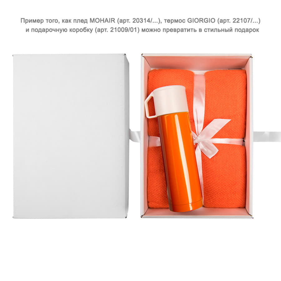 Термос "GIORGIO"; 500 мл, оранжевый, белый-2