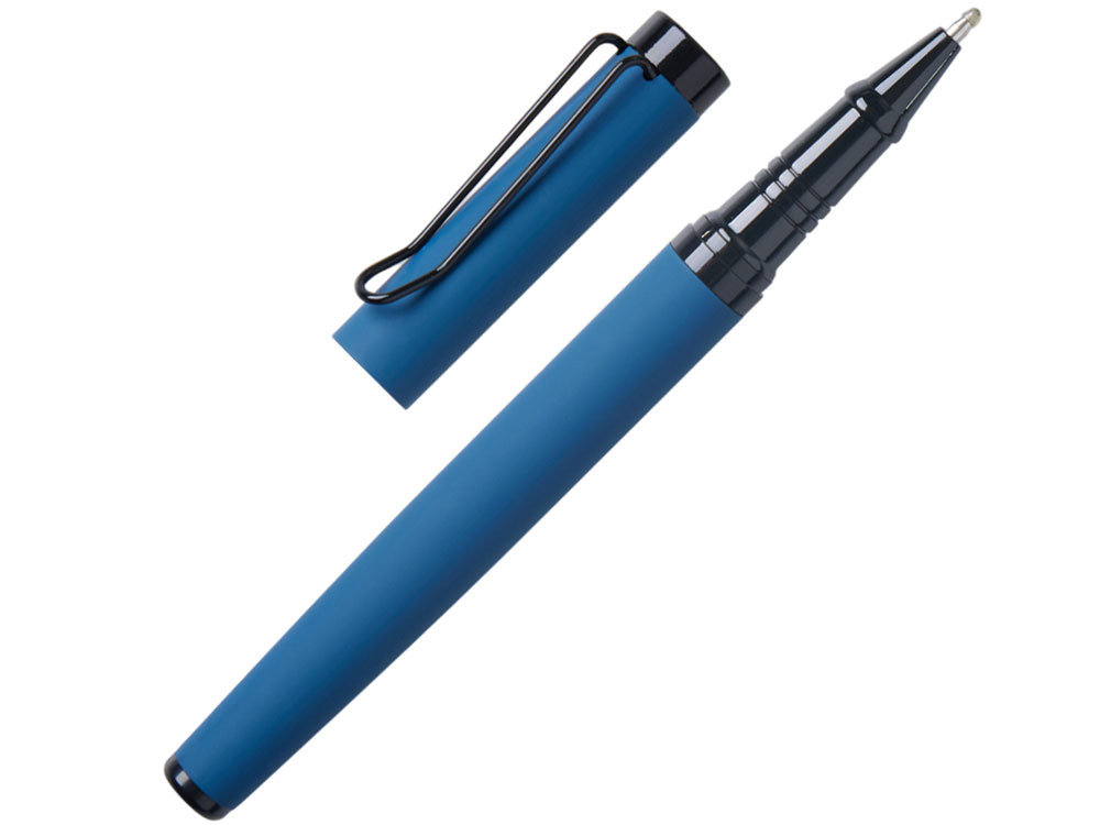 Подарочный набор из 2-х ручек Black Lama soft-touch, темно-синий-2