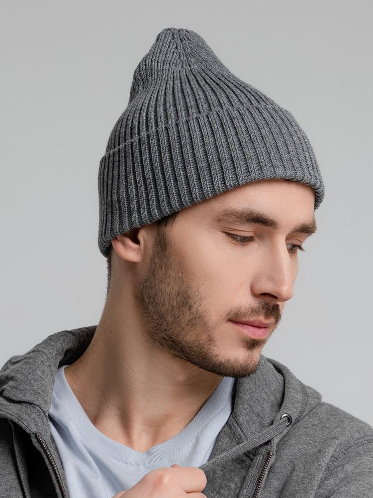 Шапка Stout, серый меланж-2