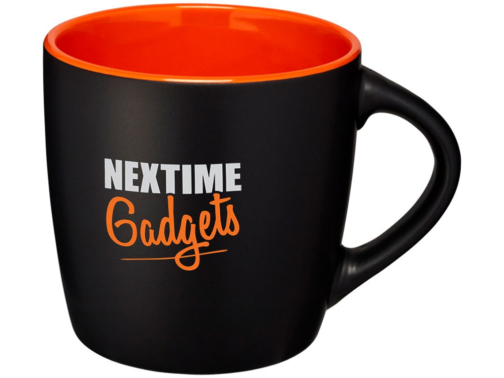 Керамическая чашка Riviera, черный/оранжевый-5