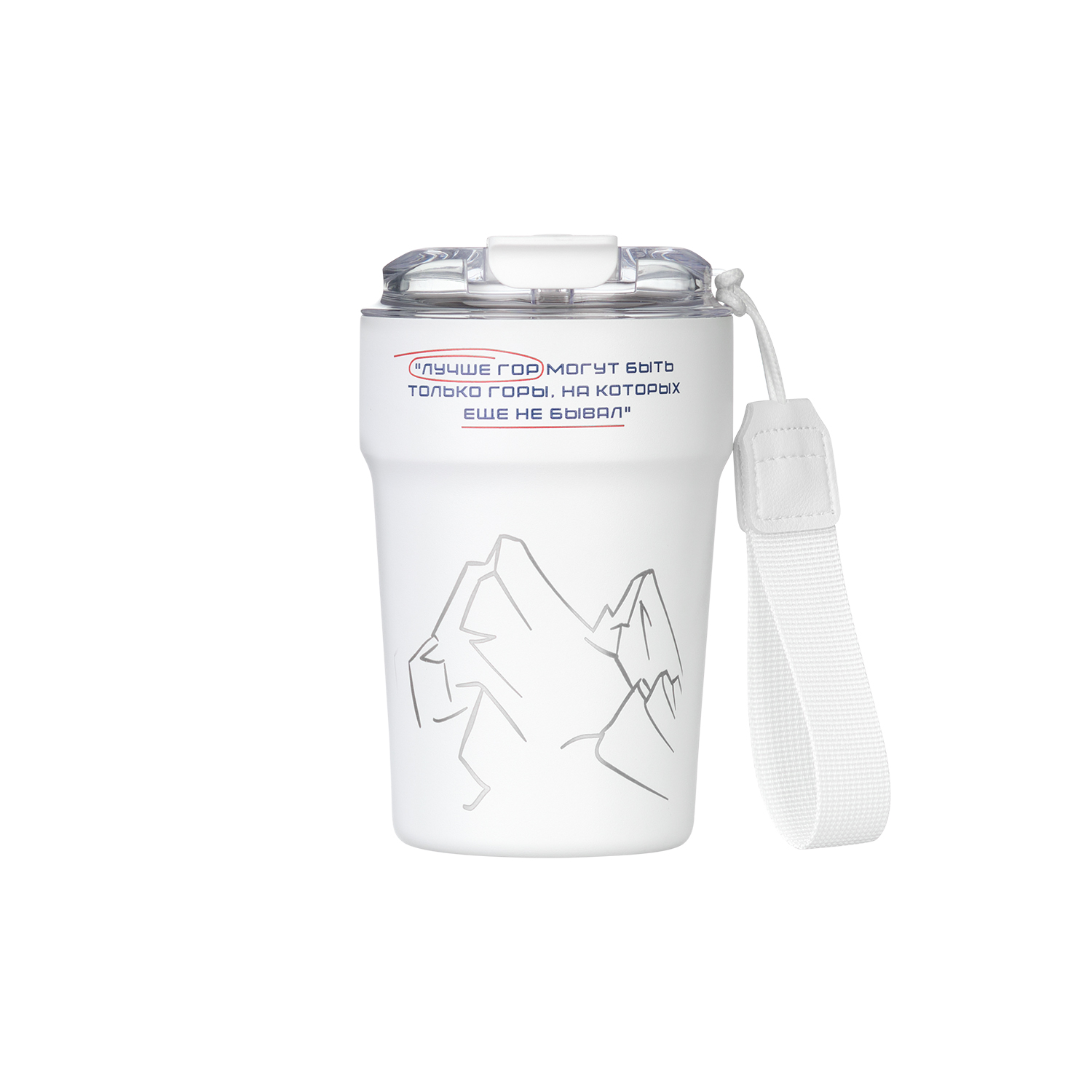 Термокружка вакуумная Монако (Monaco), белая-12