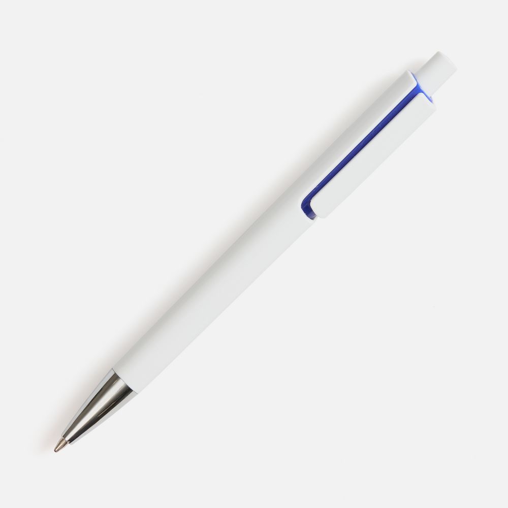 Ручка шариковая Dominanta, белая с темно-синим-3