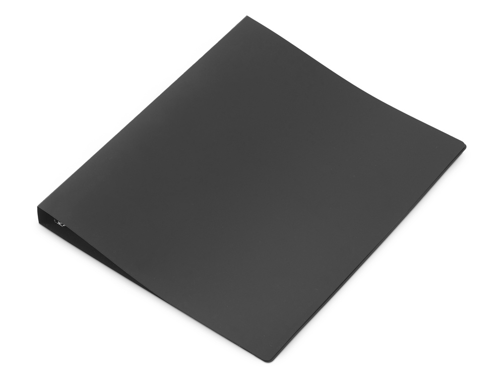 Папка на 4-х кольцах А4, черная-0