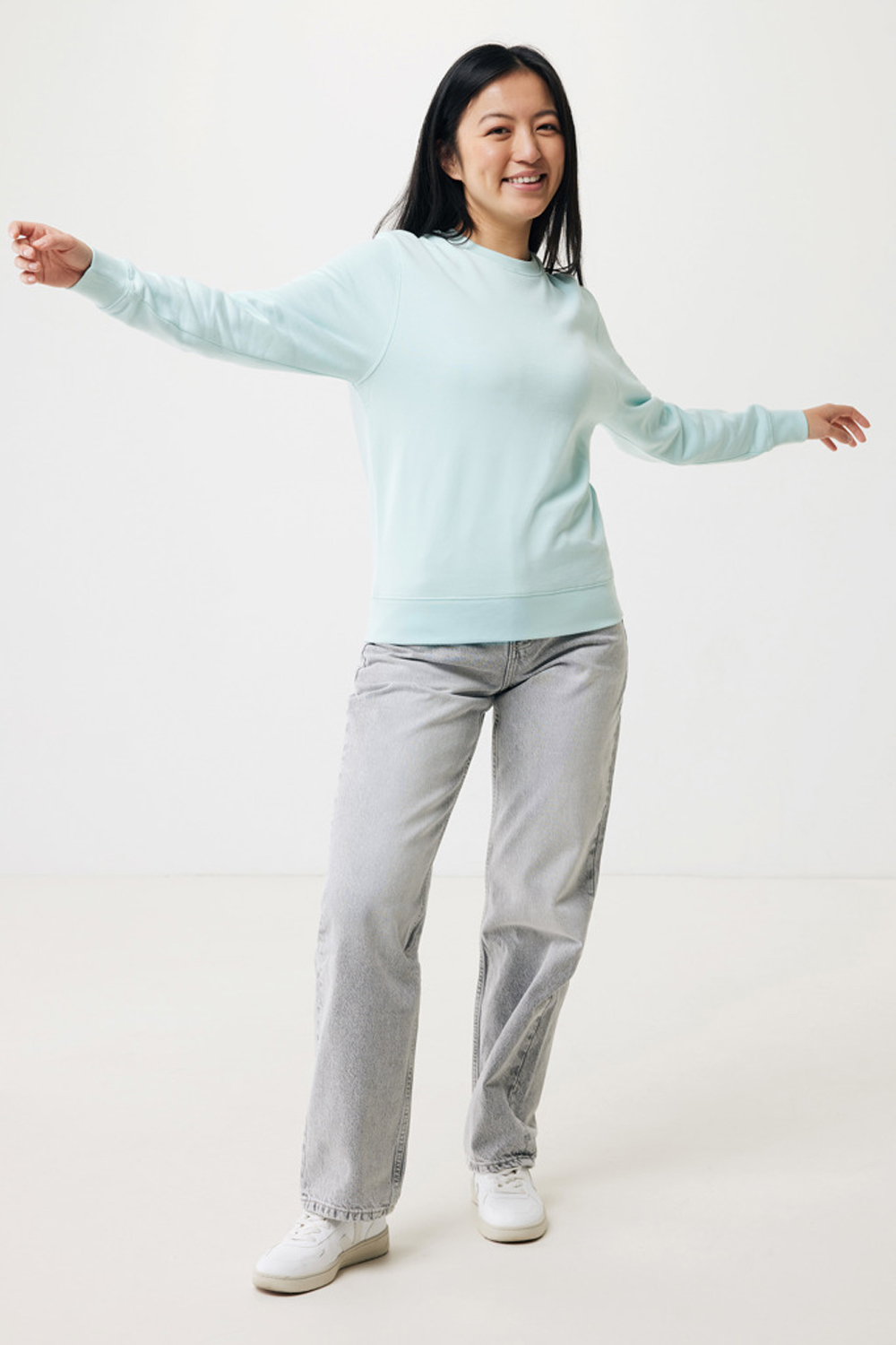 Свитшот Iqoniq Etosha из переработанного хлопка, унисекс, 280 г/м²-6