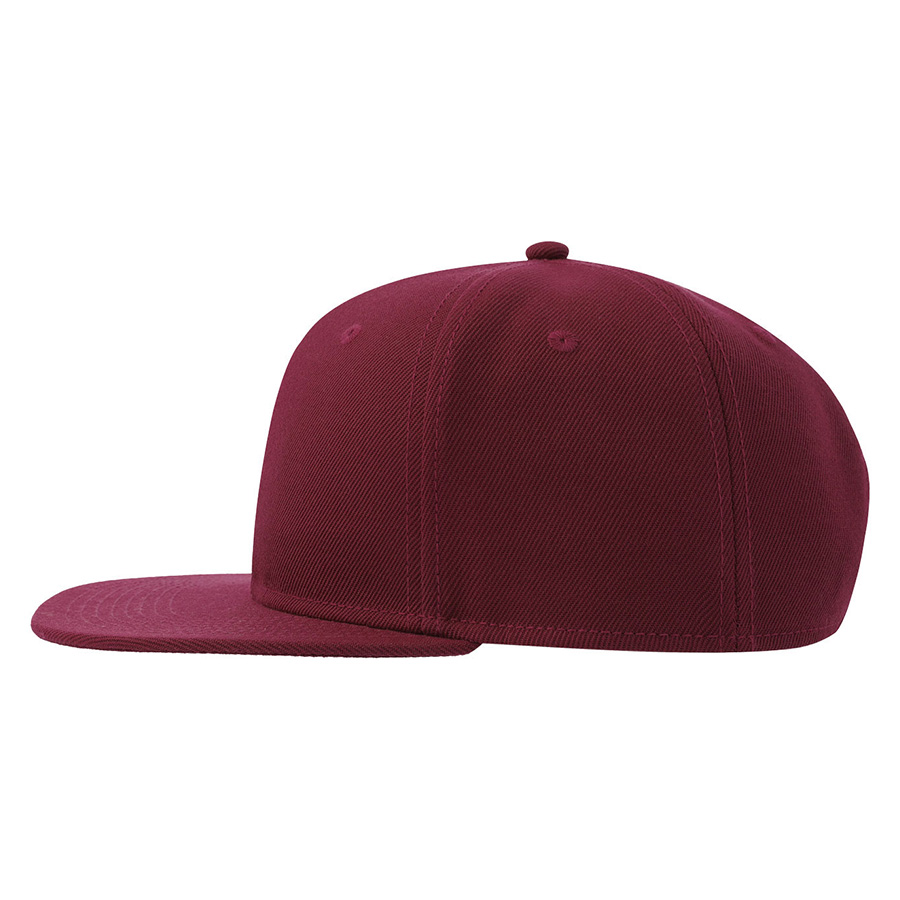Бейсболка SNAP BACK-S, 6 клиньев, пластиковая застежка, темно-красный-7