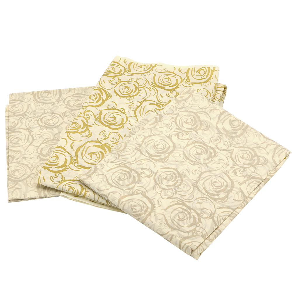 Биоразлагаемая скатерть, Бело-золотой-1