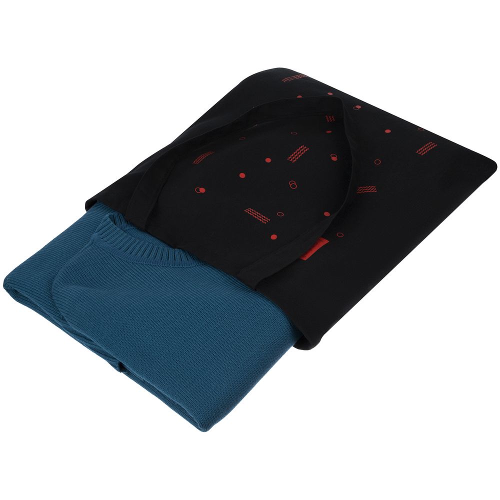 Джемпер оверсайз унисекс Stated в сумке, синий (морская волна)-3