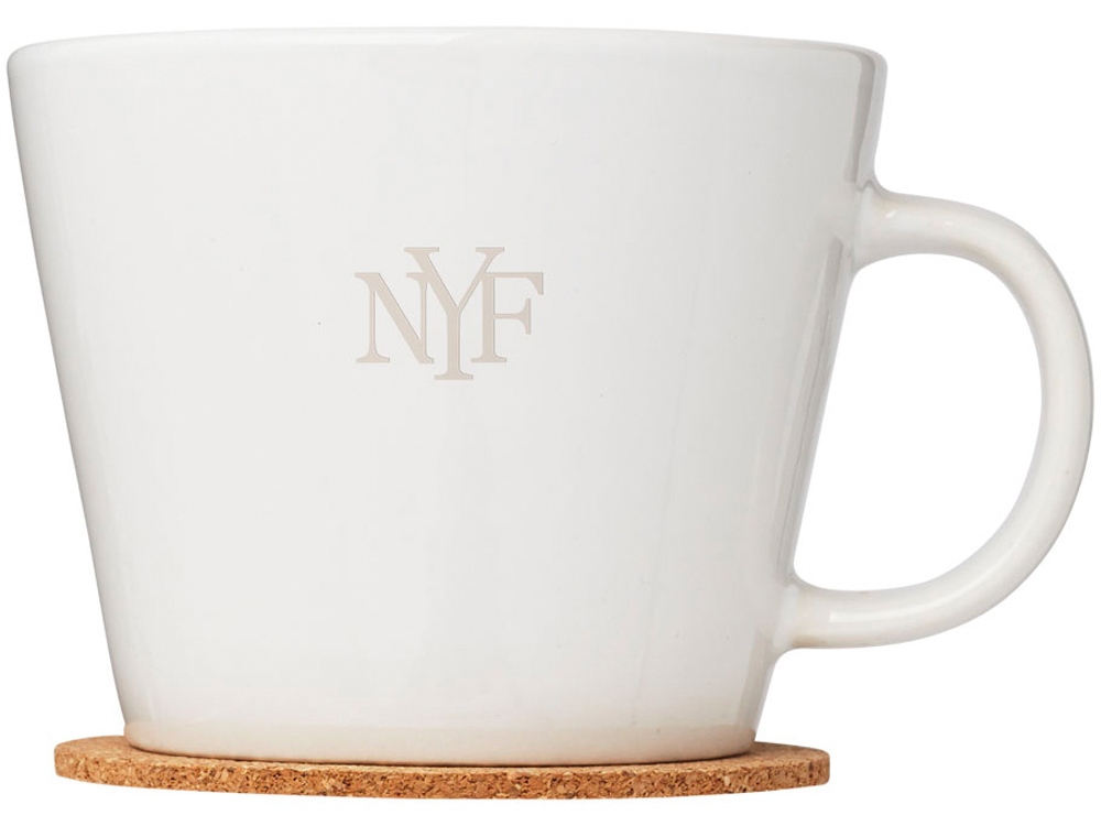 Набор чашек с костерами Hartley, белый-5