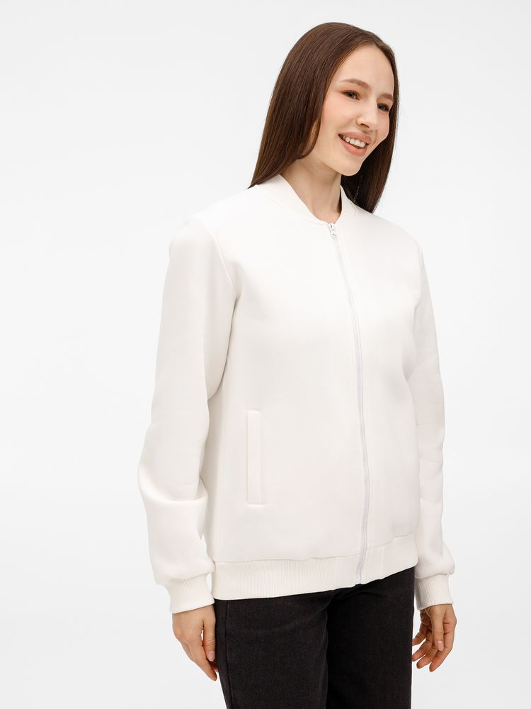 Бомбер унисекс Estado, молочно-белый-4