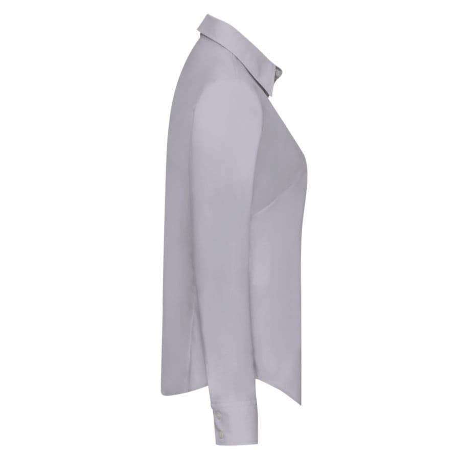 Рубашка женская LONG SLEEVE OXFORD SHIRT LADY-FIT 135, серый-2