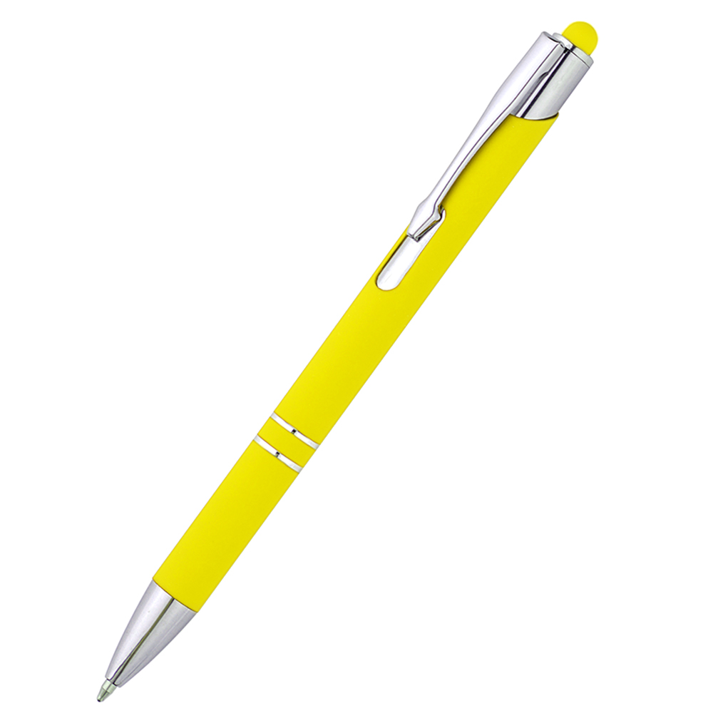 Ручка металлическая Ingrid софт-тач, Жёлтый.-0