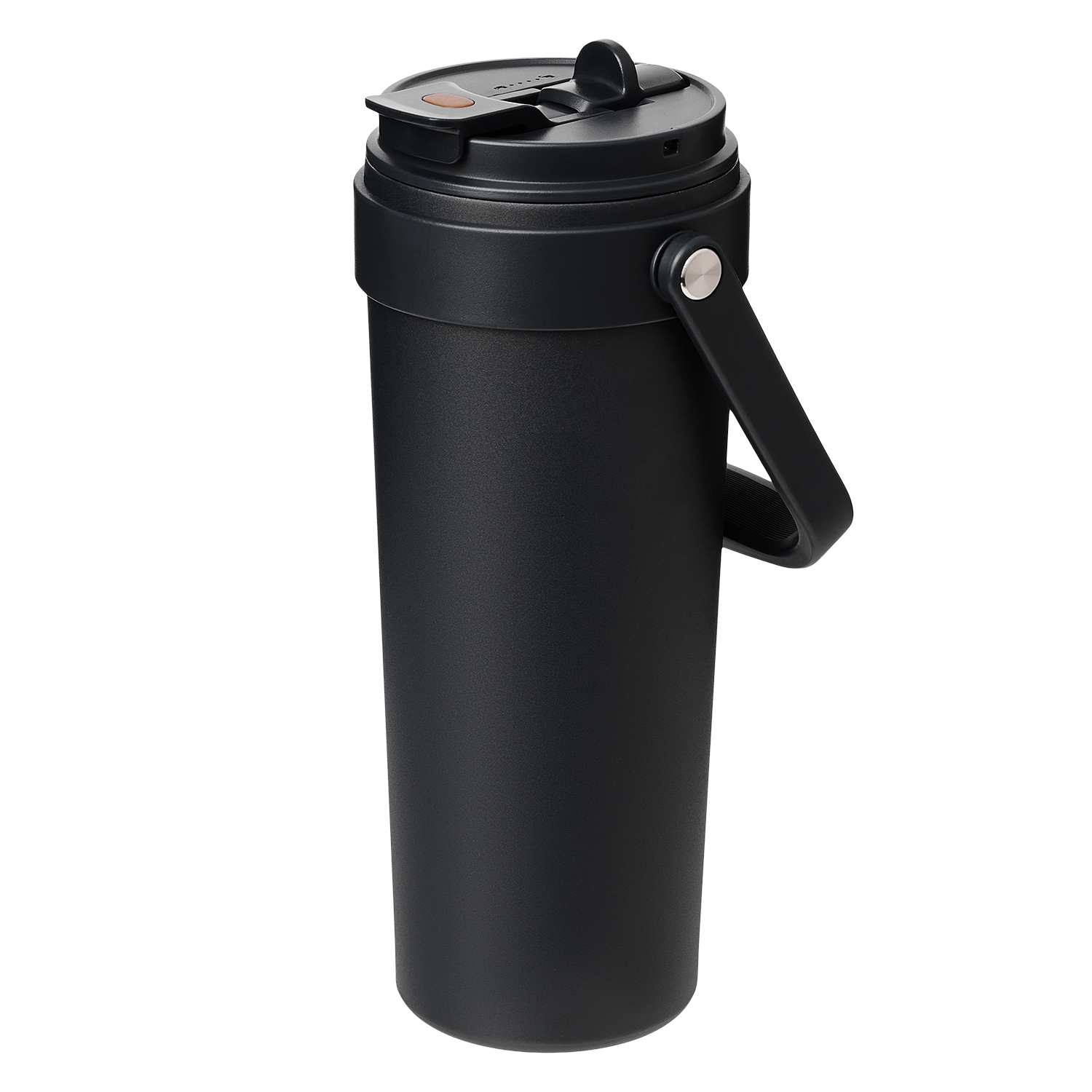 Термокружка вакуумная Solo, черная-3