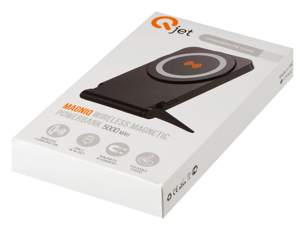 Внешний магнитный аккумулятор MagnIQ, белый, 5000 mAh-10