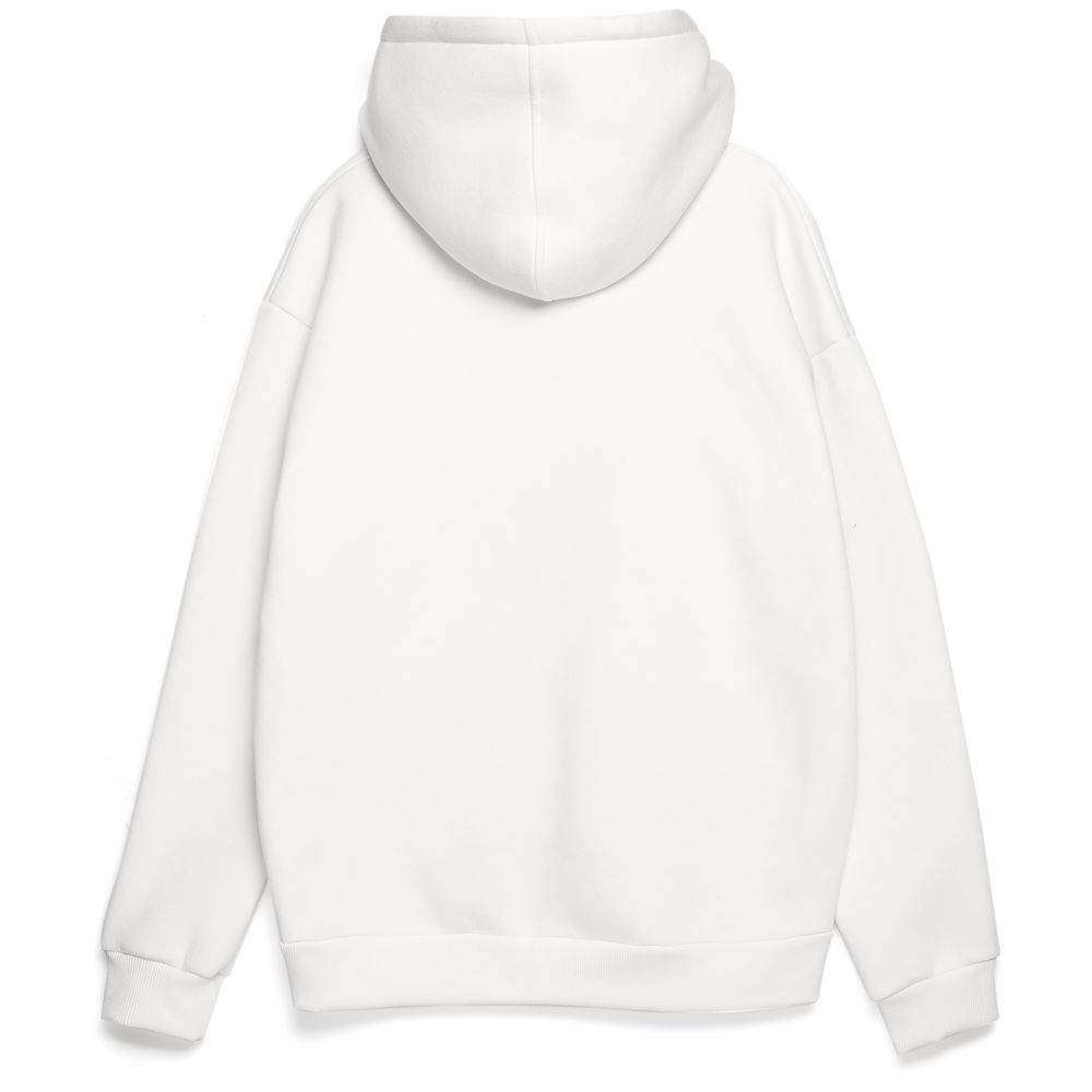 Толстовка унисекс оверсайз Zippy, белая-3