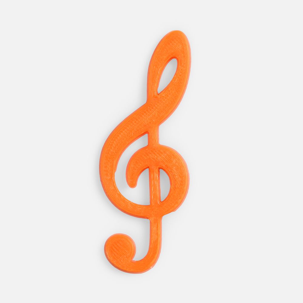 Подвеска Industry, 3D-печать на заказ, скрипичный ключ-1