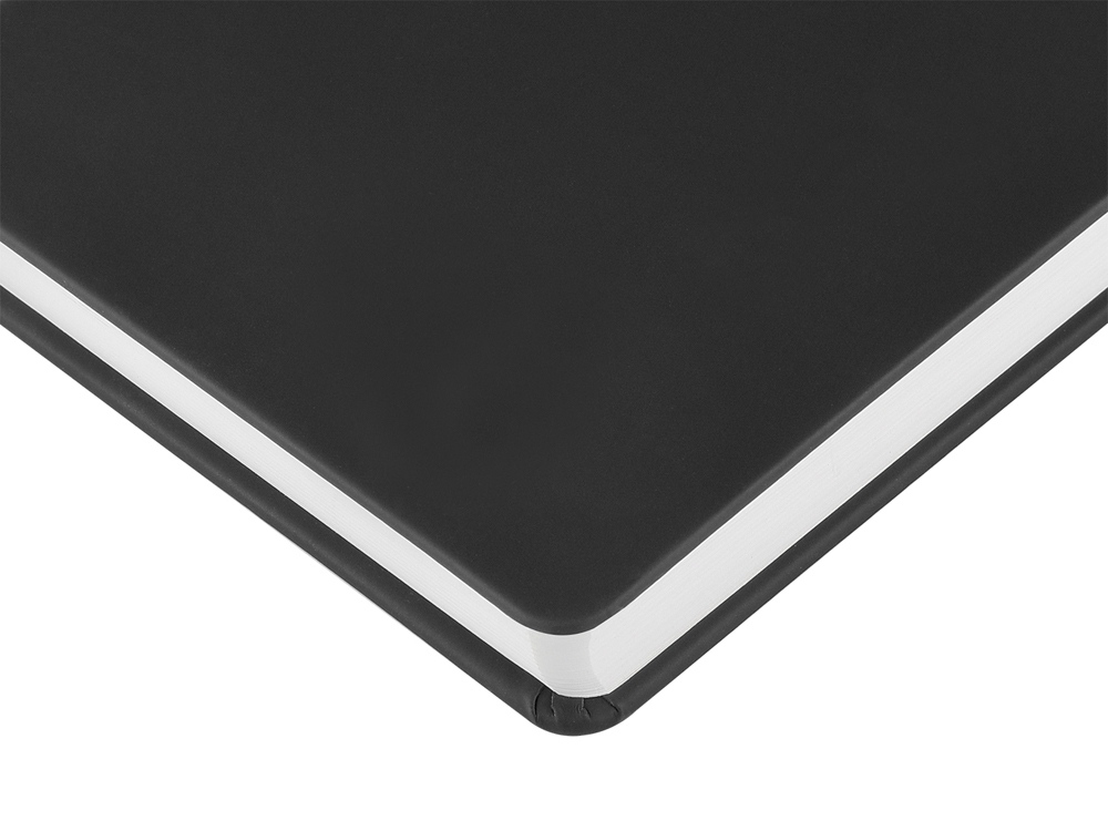 Ежедневник с каменной бумагой недатированный А5 Carrara, черный-4