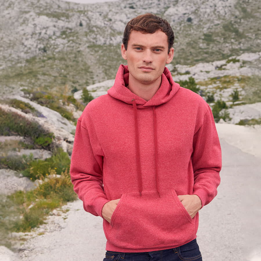 Толстовка с начесом CLASSIC HOODED SWEAT 280, темно-зелёный-1