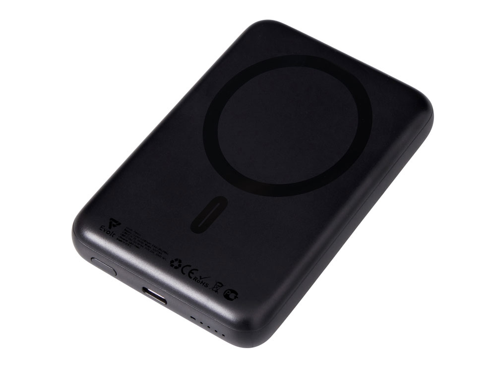 Магнитный внешний беспроводной аккумулятор Polarix, QC/PD, 10000 мАч, черный-0