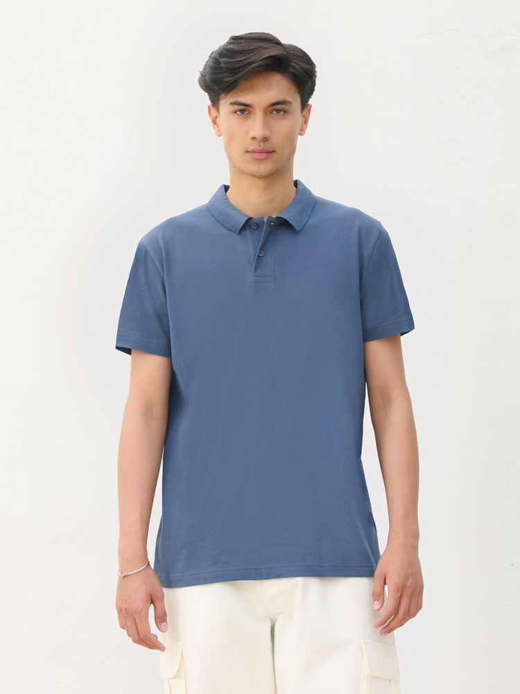 Рубашка поло унисекс Pulse, сиреневая-3