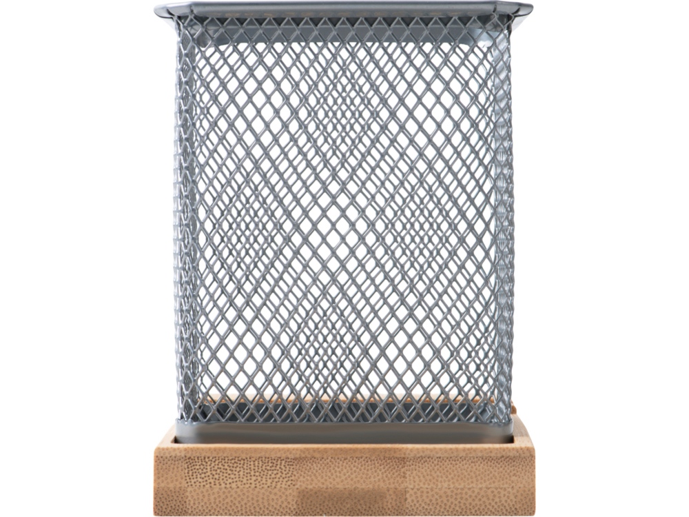 Подставка для ручек и телефона Fika, натуральный/серый-4