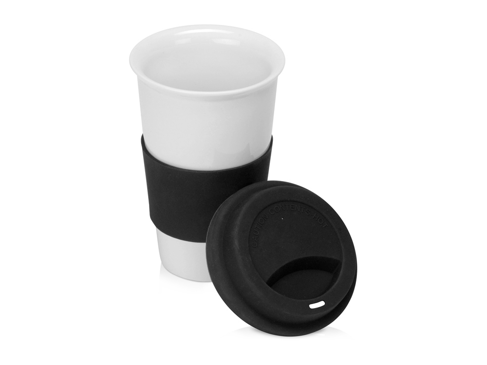 Фарфоровая кружка с двойными стенками Toronto, 300 мл, черный-1