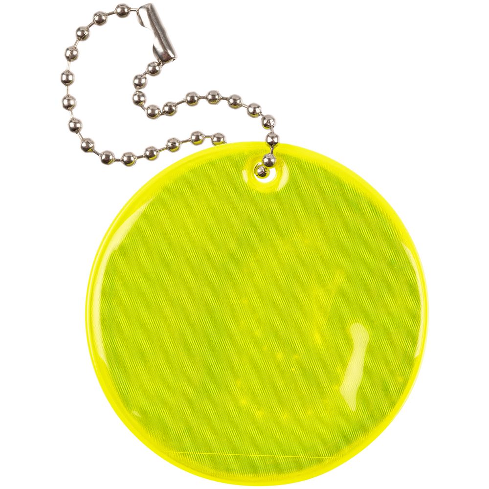 Светоотражатель Spare Care, круг, желтый неон-3