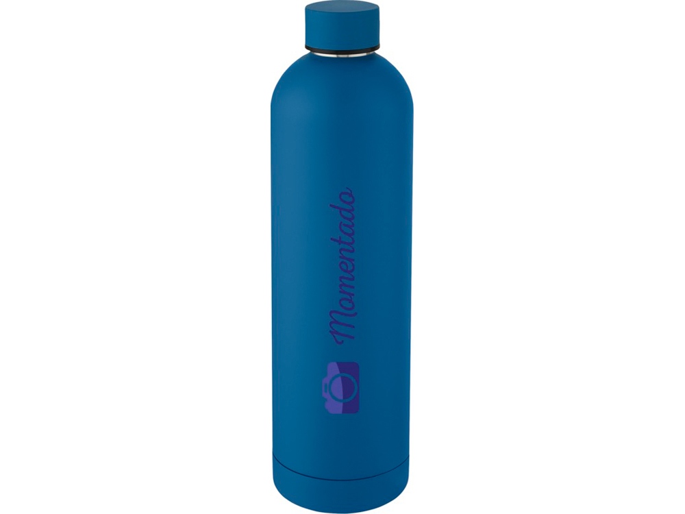 Spring Медная спортивная бутылка объемом 1 л с вакуумной изоляцией , tech blue-3