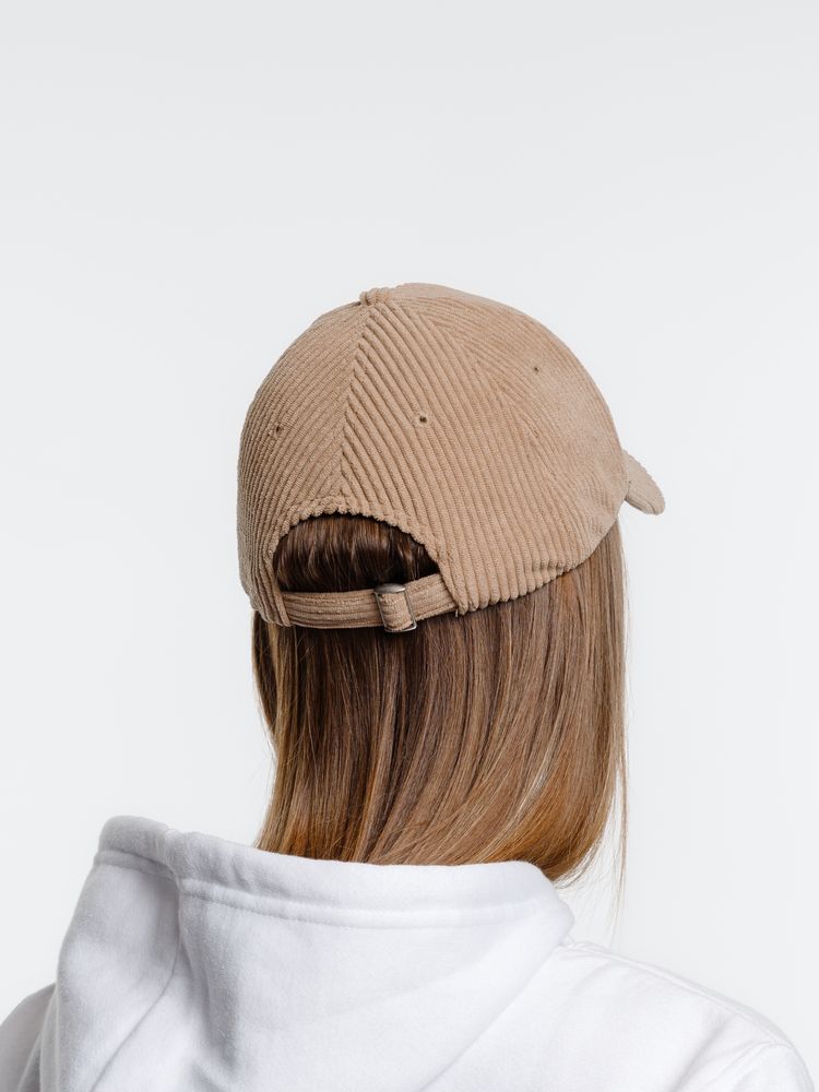 Бейсболка Soft Core, бежевая-5