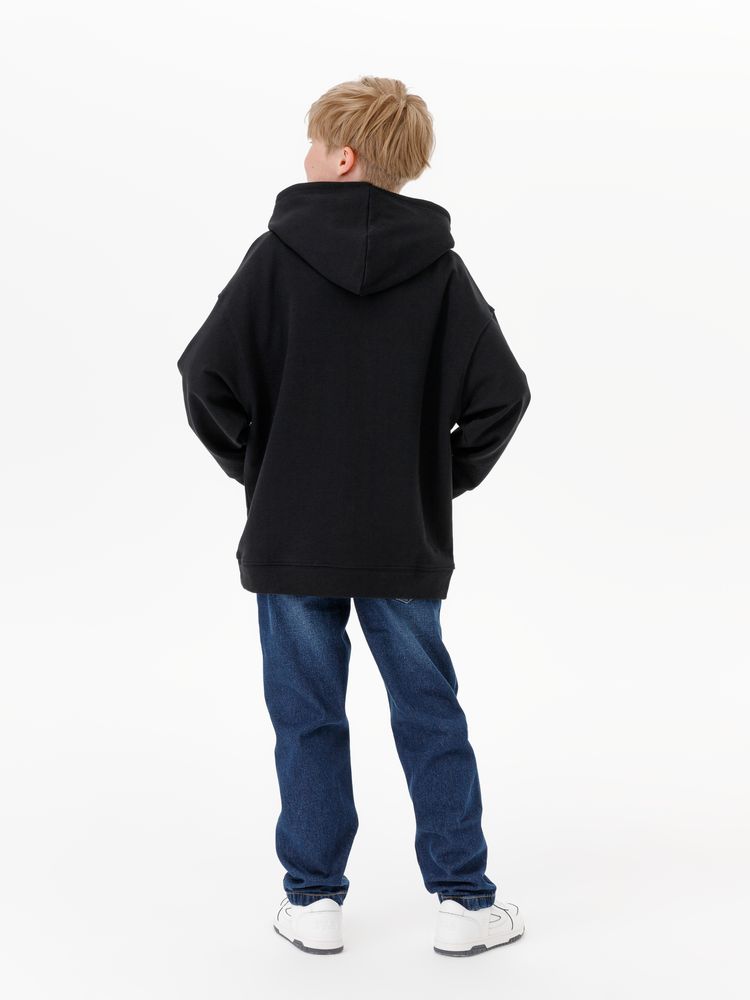 Худи детское оверсайз Houdini, черное-6