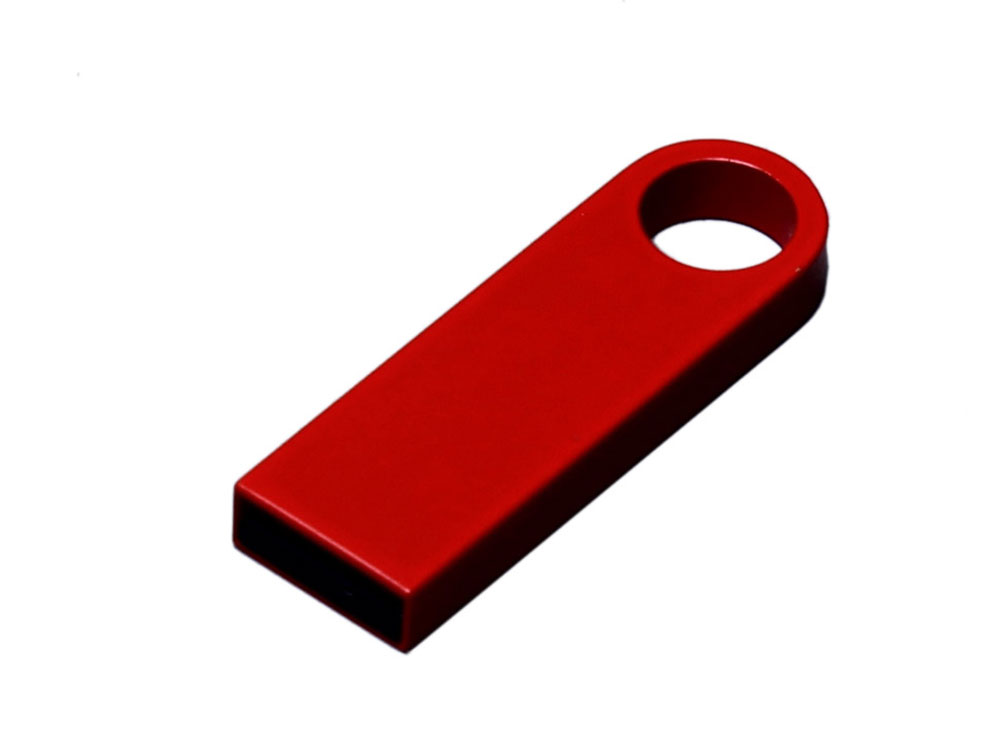USB 3.0-флешка на 128 Гб с мини чипом и круглым отверстием, красный-0