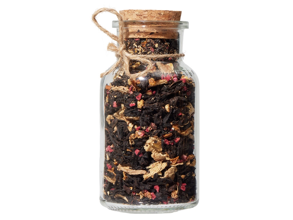 Сокочай чёрный Имбирь, Апельсин и Малина,  50 г.-0