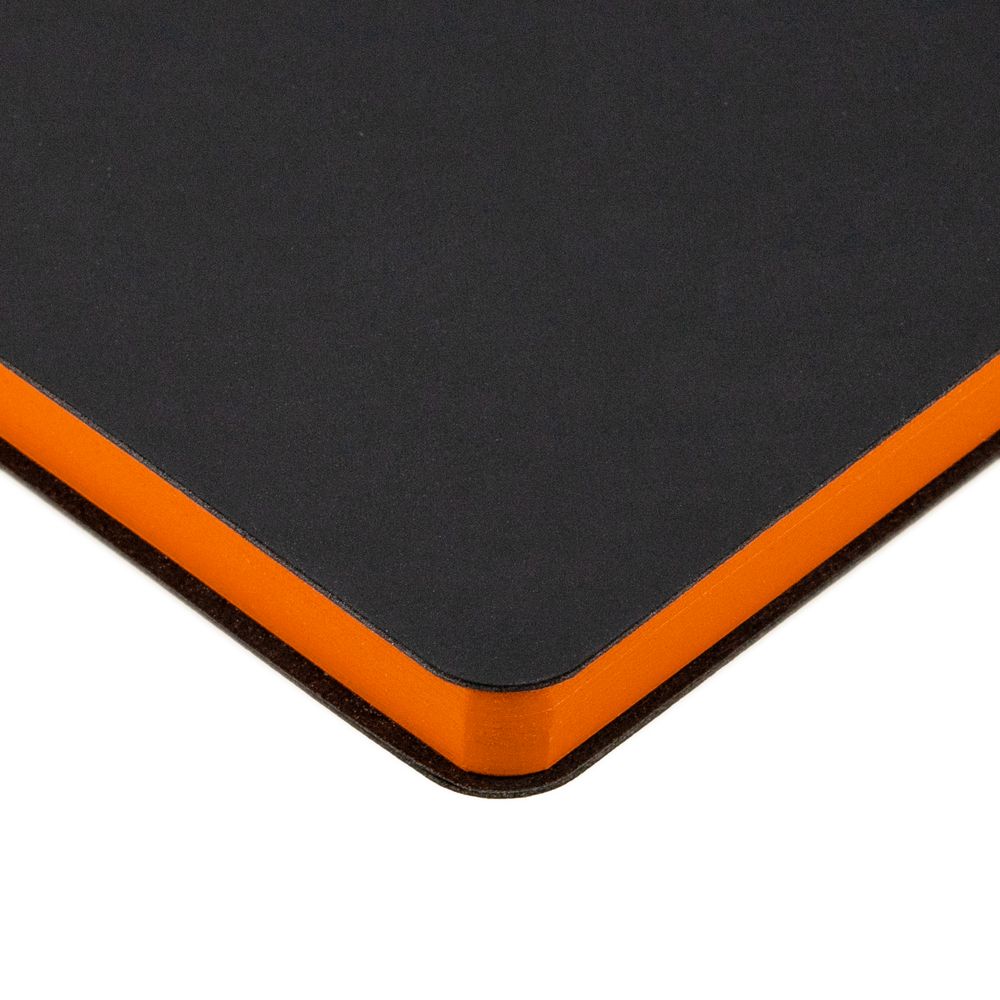 Ежедневник Bookmark, недатированный, черный с оранжевым-2