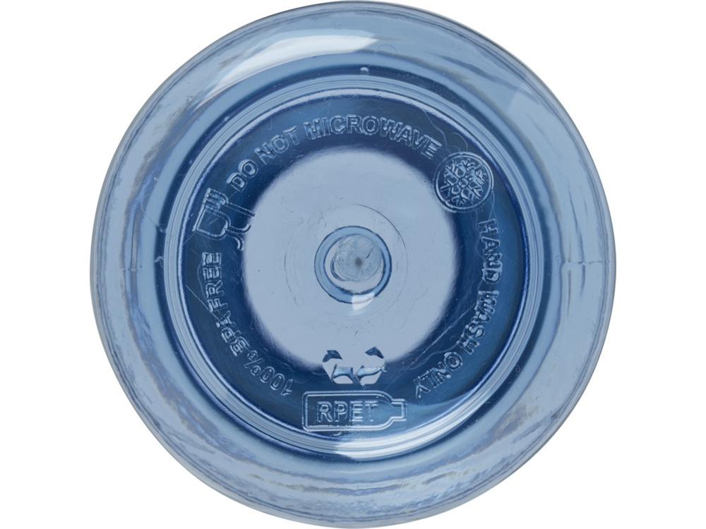 Illuminate бутылка для воды из переработанного PET-пластика, объемом 600 мл - Светло-синий-4