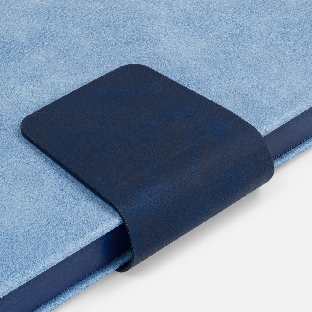 Ежедневник Grande Strap на заказ, датированный, голубой-3