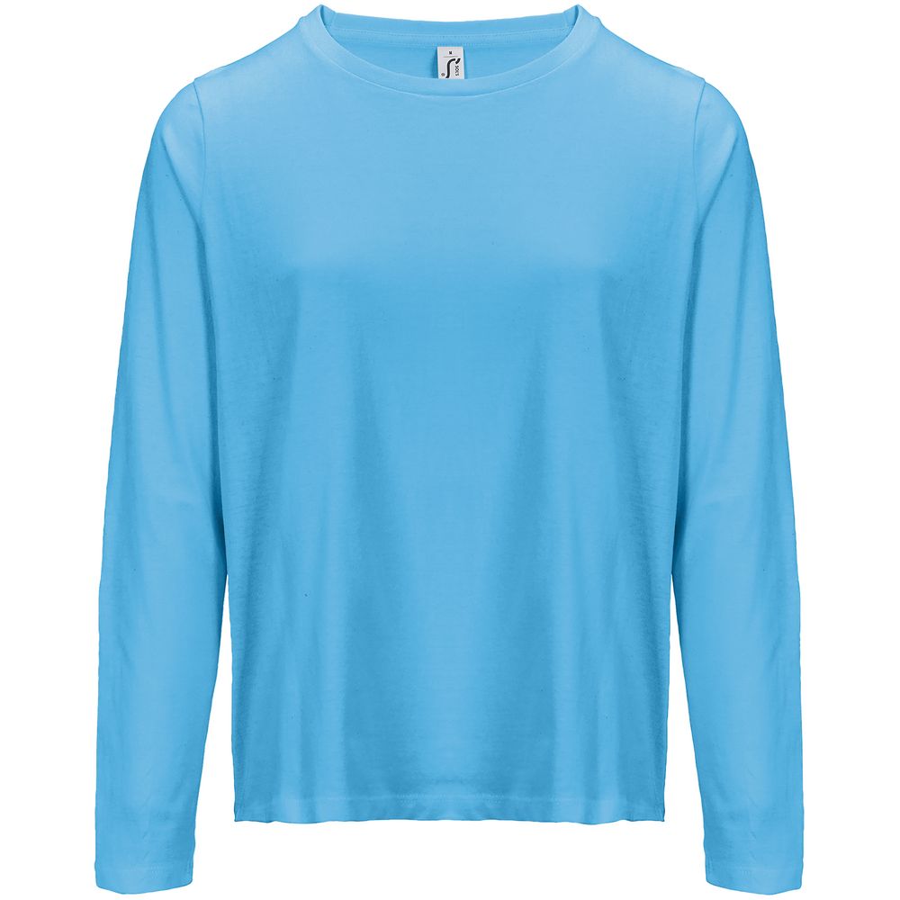 Футболка с длинным рукавом женская Monarch Women, ярко-бирюзовая-0