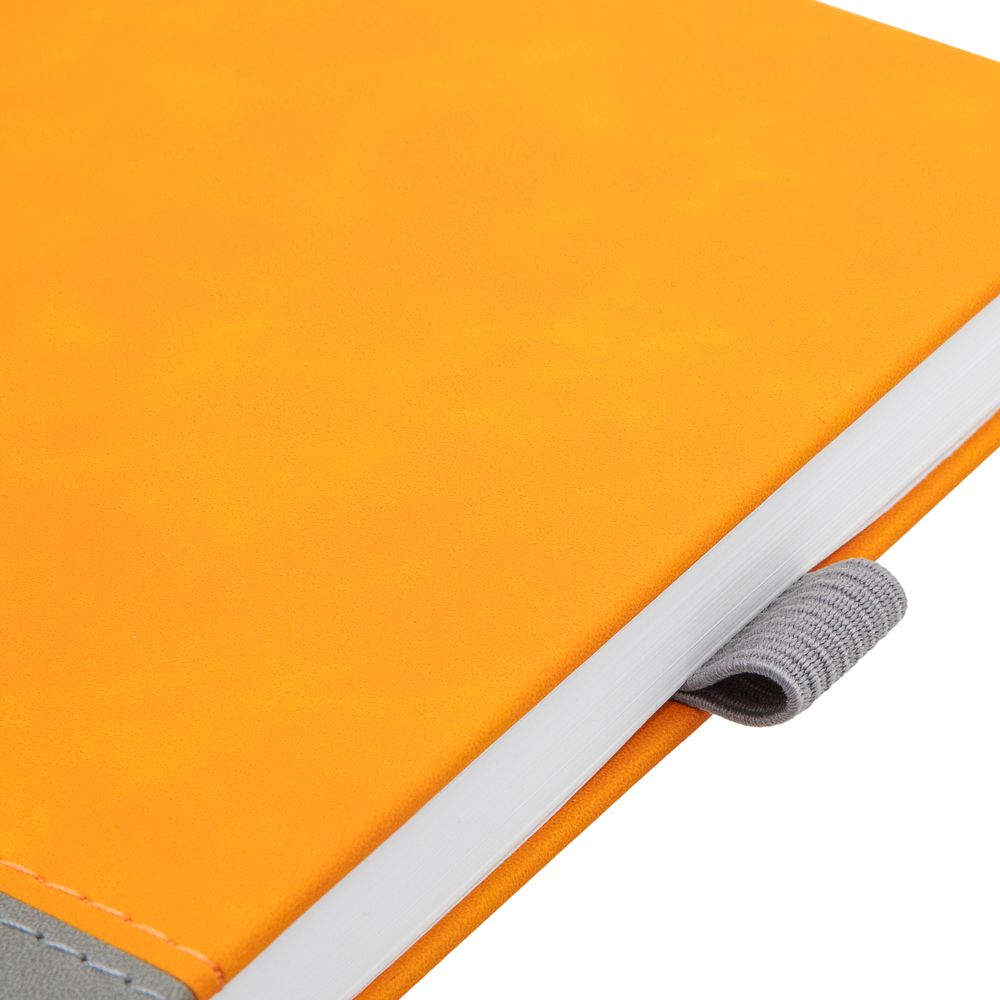 Ежедневник Horizon, недатированный, серый с оранжевым-4