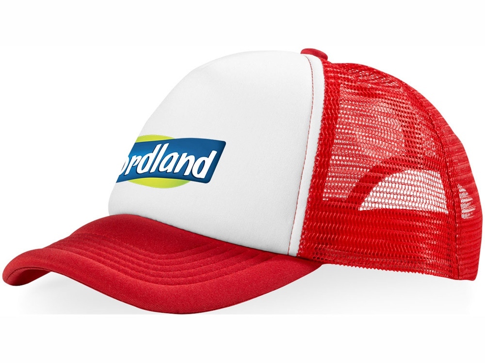 Бейсболка Trucker, красный/белый-3
