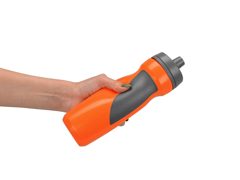 Спортивная бутылка Flex 709 мл, оранжевый/серый-2