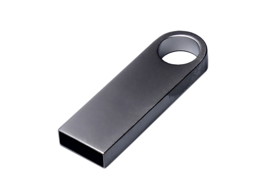 USB 3.0-флешка на 128 Гб с мини чипом и круглым отверстием, серебристый-0