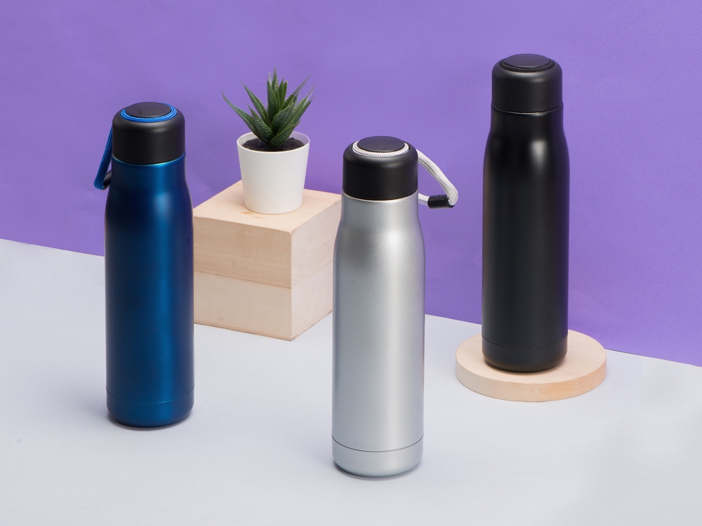 Вакуумный термос Ardent Waterline, 500 мл, черный-9