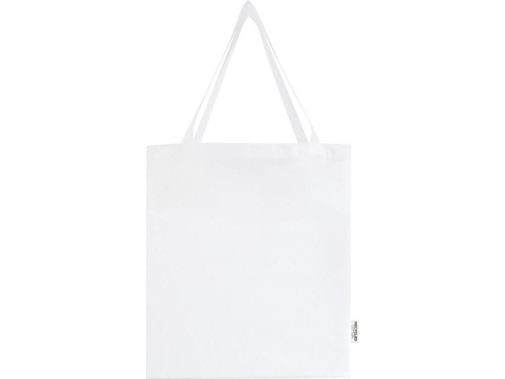 Madras эко- сумка с ластовицей из переработанного хлопка, сертифицированного согласно GRS, плотностью 140 г/м² - Белый-1