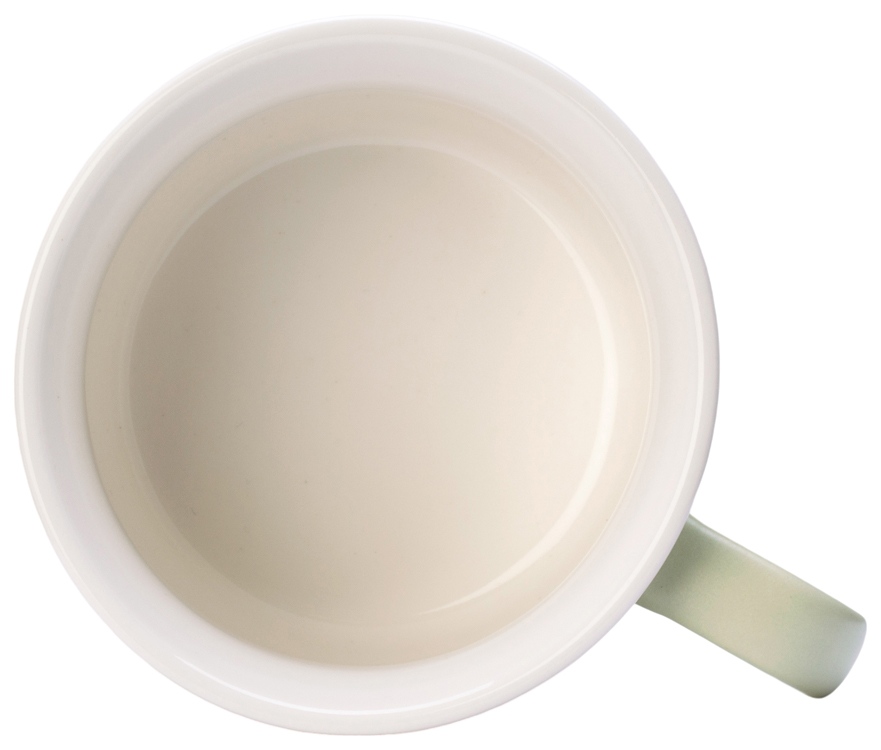 Матовая кружка Nancy 360 мл цветная снаружи, белая внутри, оливковый-4