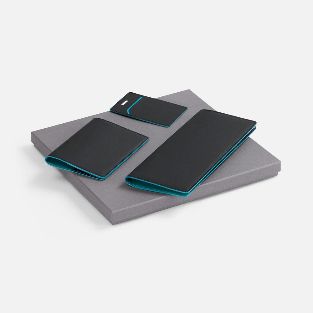 Набор Multimo Simple, черный с бирюзовым-0