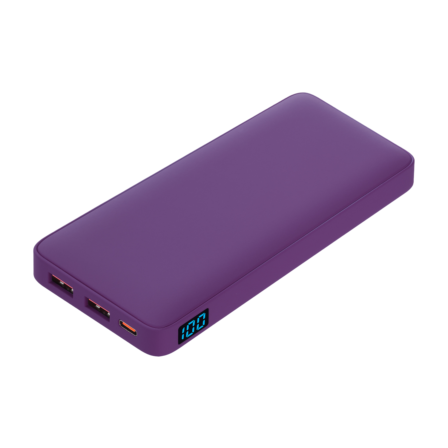 Внешний аккумулятор с подсветкой Анкор Плюс PD (Ancor PD Plus) 10000 mAh, фиолетовый-0
