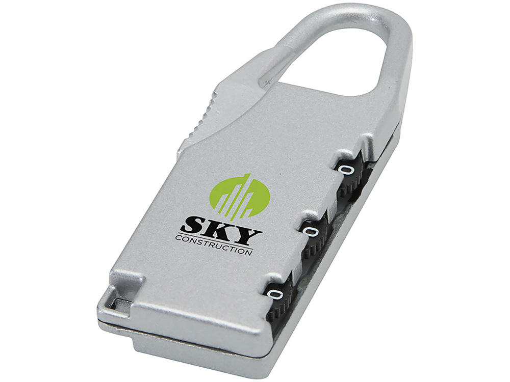 Багажный замок Traveler (Путешественник) - Серебряный-4